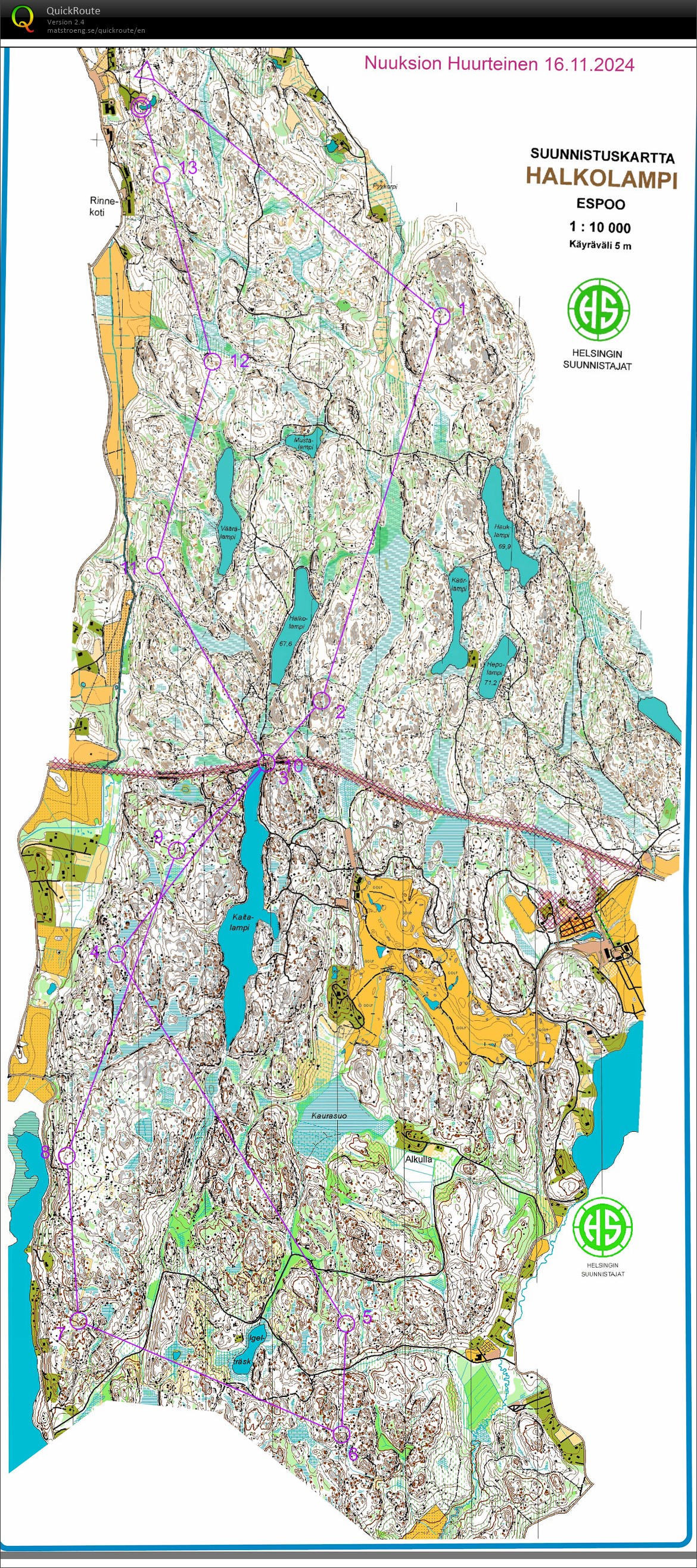 Nuuksion huurteinen 2024 (16/11/2024)